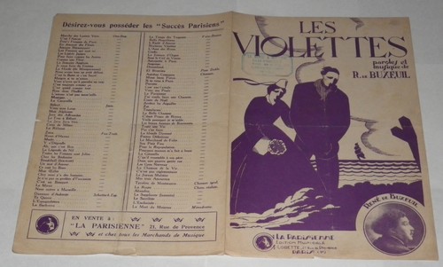 Partition les violettes - les,