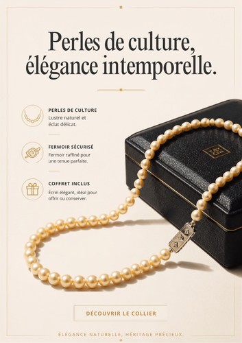 Collier perles culture - de,