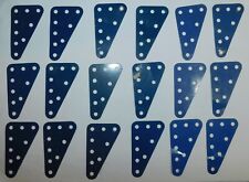 18 PLAQUES TRIANGLE BLEU UNI