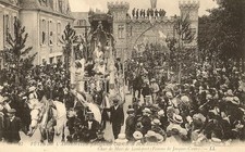 SILVER FETES POSTCARD JACQUES HEART BOURGES CHAR DE MACE