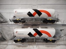 Roco 76138 HO Scale Holcim UACNS Silo Wagon 2-Pack
