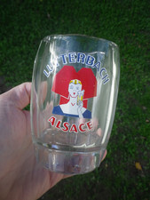 Antique Lutterbach beer mug, glass beer