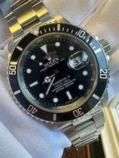 2007 Rolex Submariner Watch 16610 Steel Automatic 40mm Black Dial