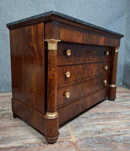 Commode empire acajou et - commode,