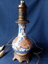 PIED DE LAMPE EN FAIENCE DE