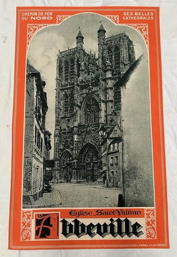 Affiche ancienne chemin fer - chemin, de