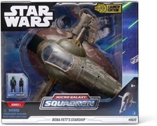 Star Wars Micro Galaxy Squadron Boba Fett's Starship Launch Édition Jazwares