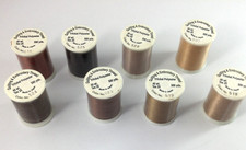 Living Colors Quilting Embroidery Tread Brown Gold  500 Yds Lot of 8 Japan New
