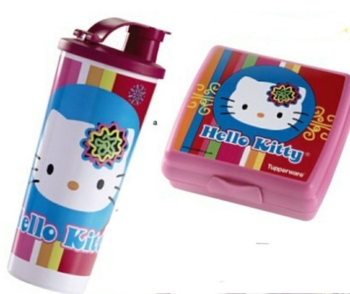 Tupperware 2pc retro hello - tupperware,