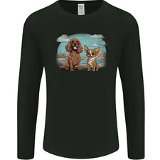 A Chihuahua & Cocker Spaniel Dogs Mens Long Sleeve T-Shirt
