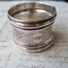 Rond Serviette en Argent