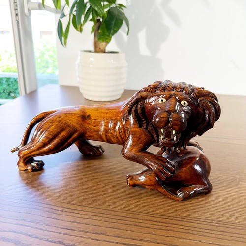 Sculpture ancienne bali lion - ancienne,