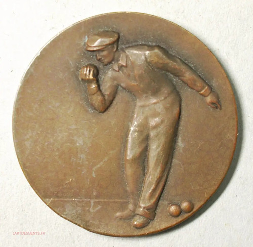 Médaille de pétanque - (fr1),