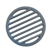 Grille de feu ronde robuste en fonte pour cheminée placement sécurisé du bois