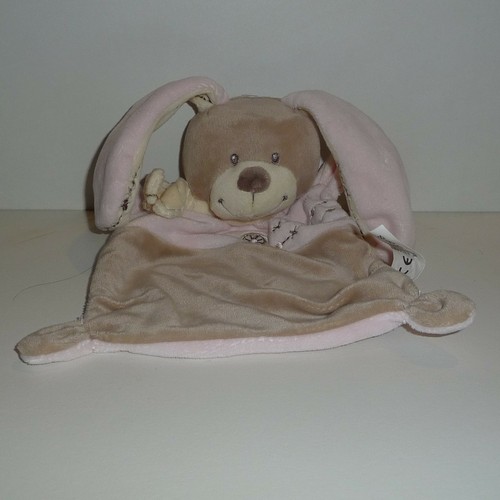 Doudou lapin nicotoy rose - doudou,