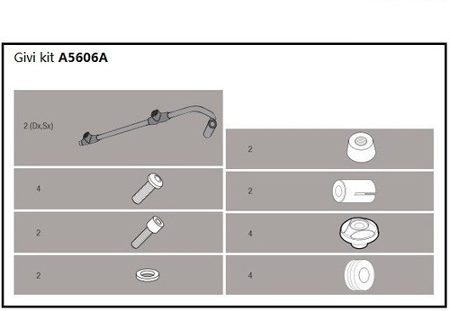 Kit supports givi a5606a - supports,