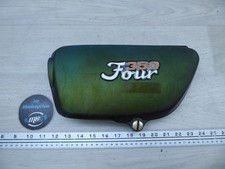 Honda CB350 Four PL1311-34. green left side cover with emblem badge