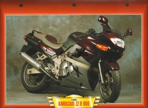 Fiche moto kawasaki - moto, 600