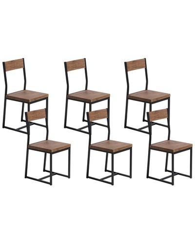 Beliani lot chaises - -,