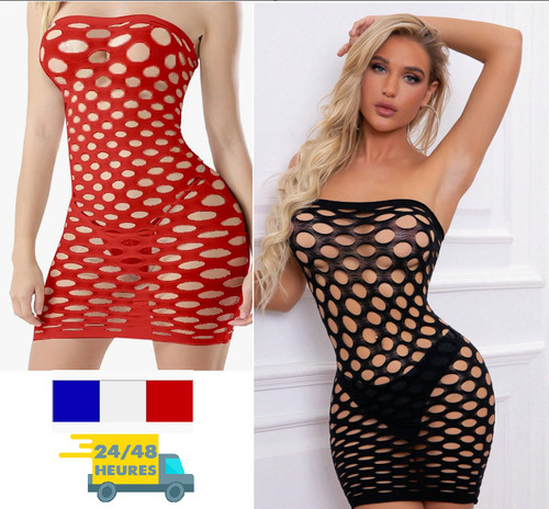 Envois 24h robe filet sexy - envois,