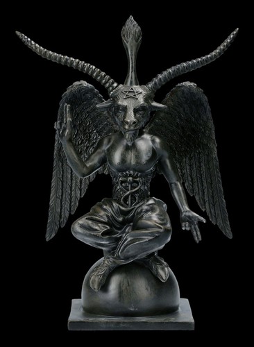 Figurine baphomet noire - figurine,