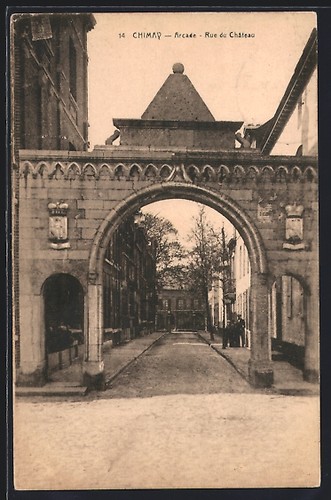 Cpa chimay arcade rue - arcade,,