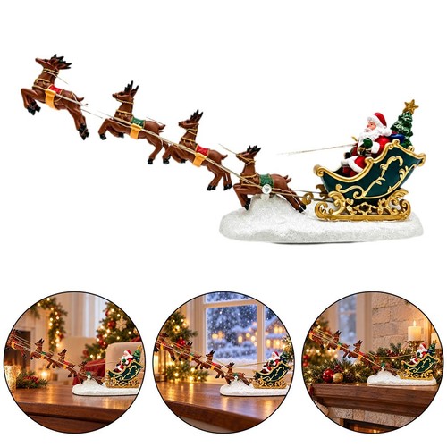 Traîneau résine noël - traîneau,