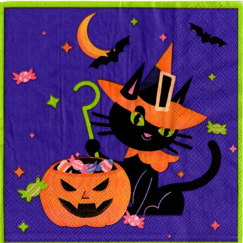 Serviettes papier chat - en,