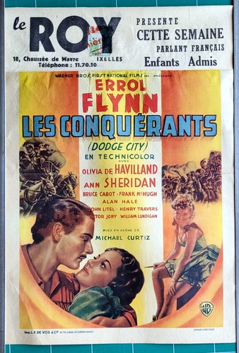 Affiche belge dodge city - affiche,
