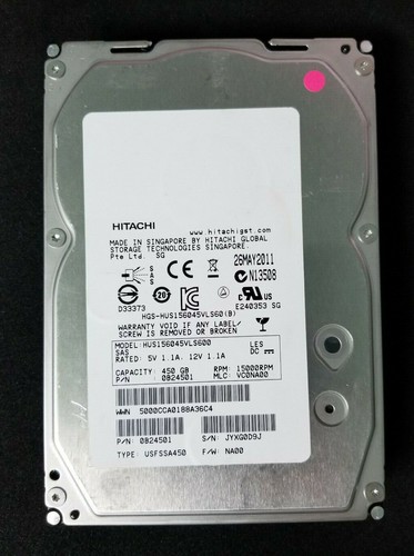 Lot hitachi 450gb - hitachi, 15k