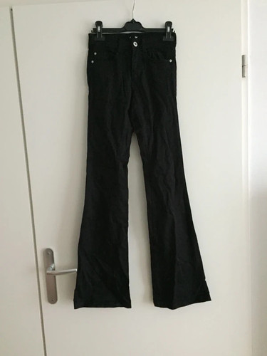 Pantalon jean noir - jean, pattes