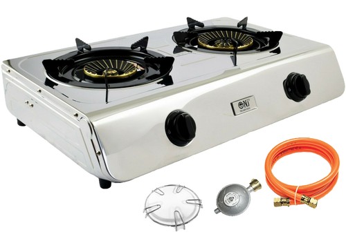 Inox cuisinière à gaz - inox,