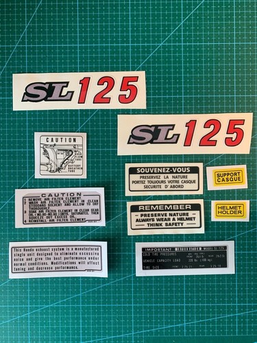 Honda 125 stickers - sl,