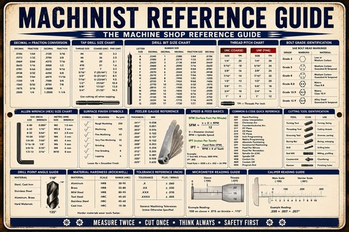 Machinist reference chart - machinist,