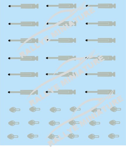 Decals attaches capot - 1/43,