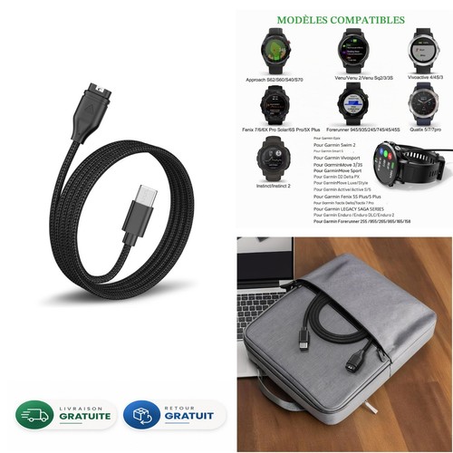 Câble charge usb pour - de, c