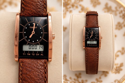 Vintage tissot two timer d377 - tissot,