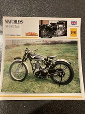 CARTE FICHE MOTO collection