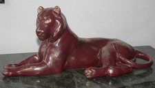 PANTHERE VINTAGE EN CERAMIQUE