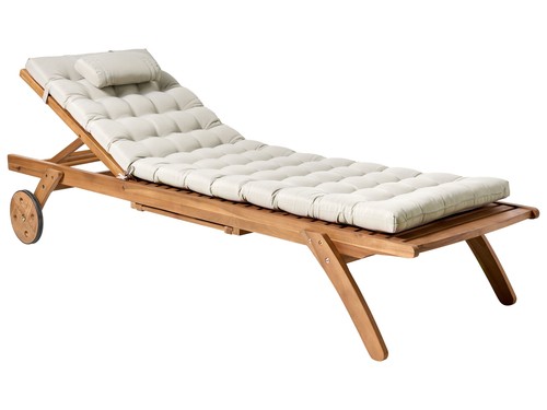 Chaise longue bois acacia - en,