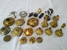 ANTIQUE BRONZE LIGHTING ELEMENTS LOT Art Deco Chandelier Lamp New Claw