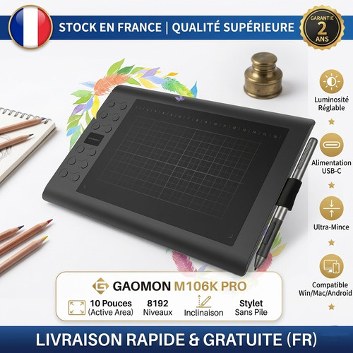 Tablette graphique pro m106k - tablette,