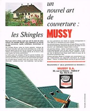1969 ADVERTISEMENT MUSSY shingle roof cover