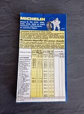 Ancien Dépliant Pression Pneu Publicitaire Bibendum MICHELIN - Vintage Année 70