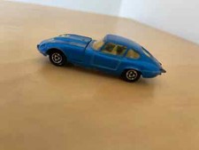 MAJORETTE No 207 JAGUAR TYPE E V12 BLUE 1:60 SCALE