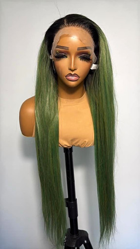 Lace front wig long - long, straight