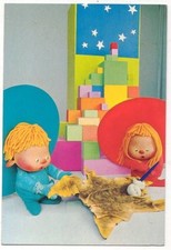 Chapi Chapo - Carparu Postcard (1978) - Chapi Chapo Cleaning