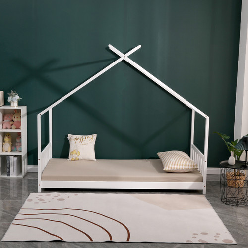 Lit cabane pin massif - cabane,