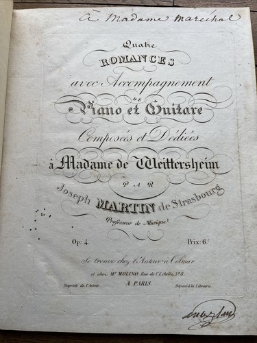 Rares partitions musique 1800 - musique,