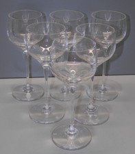 -6 VERRES BALLONS ESTAMPILLE CRISTAL ST LOUIS MODELE AURORE UNIS TABLE FETES   D